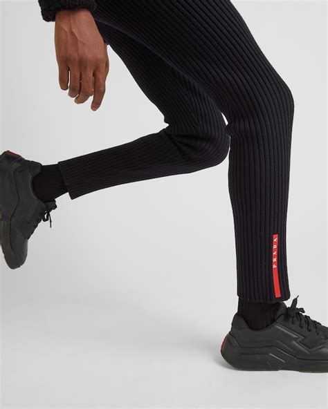 woolmark prada|Black Wool Leggings .